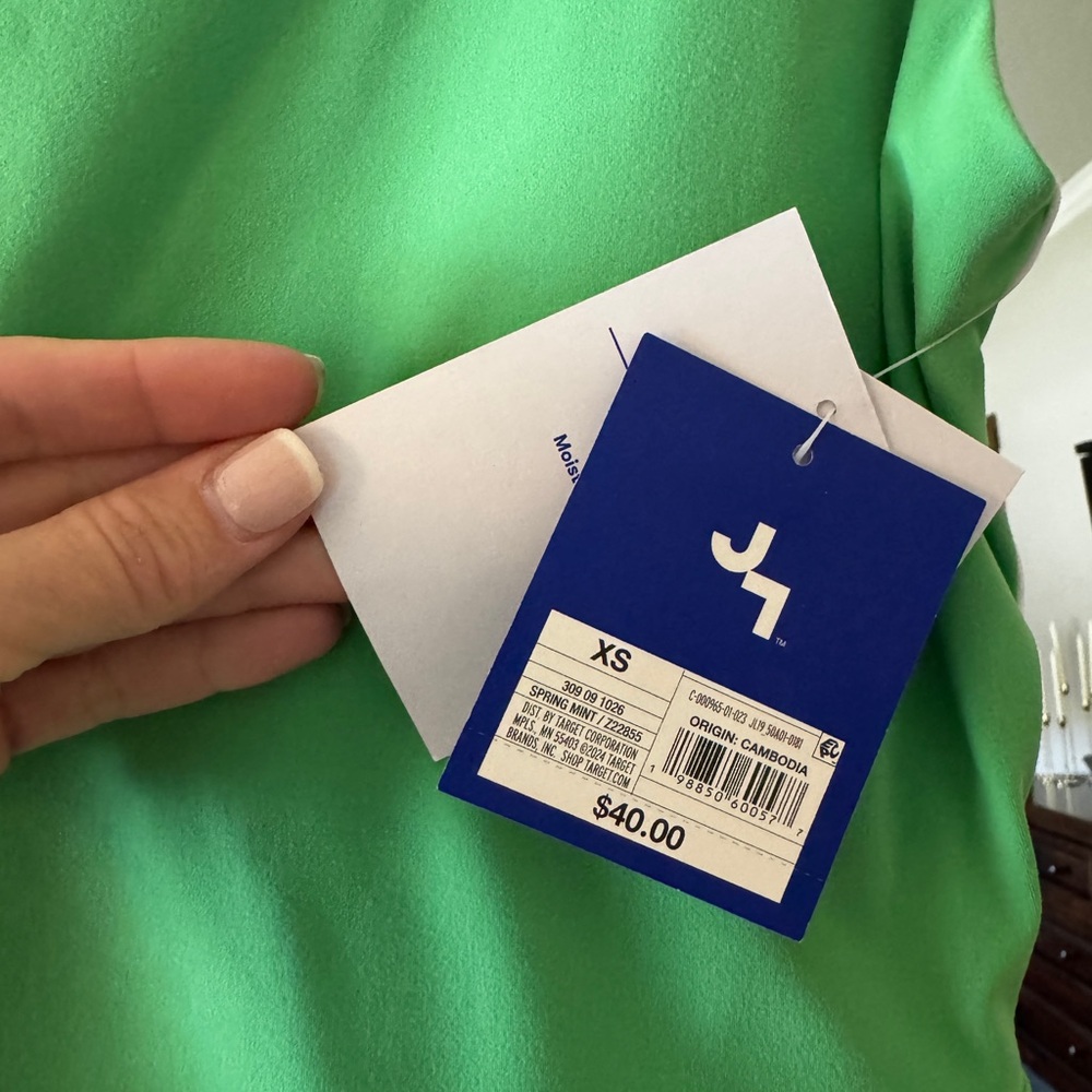 JoyLab Vibrant Green Mini Dress - Picture 5 of 6